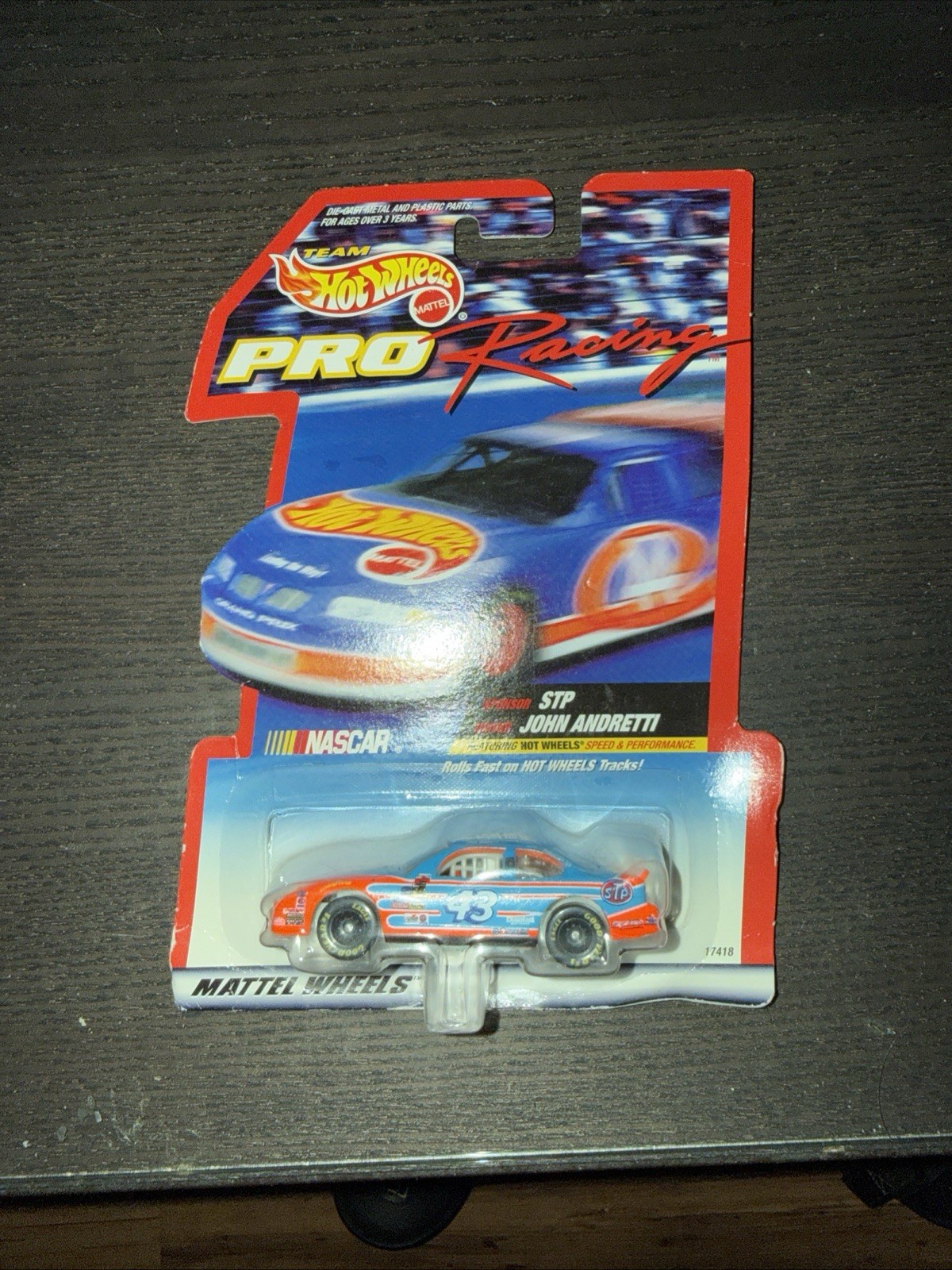 Hot Wheels NASCAR John Andretti #43 1997 Pontiac Grand Prix 1:64 Unopened