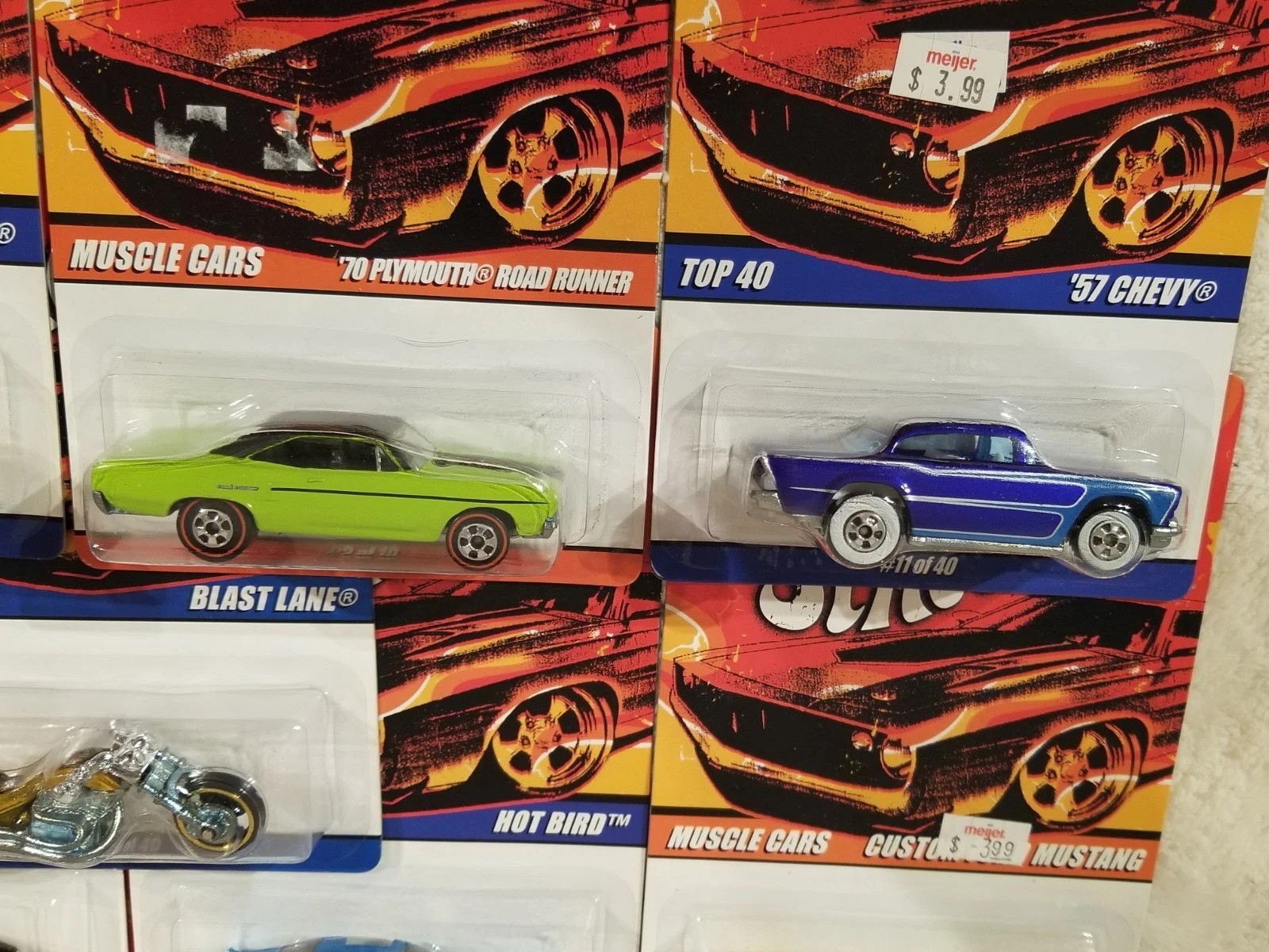 Hot Wheels 40th Anniversary Since ’68 Top 40 Lot 17 57 Chevy Red Baron Beetle