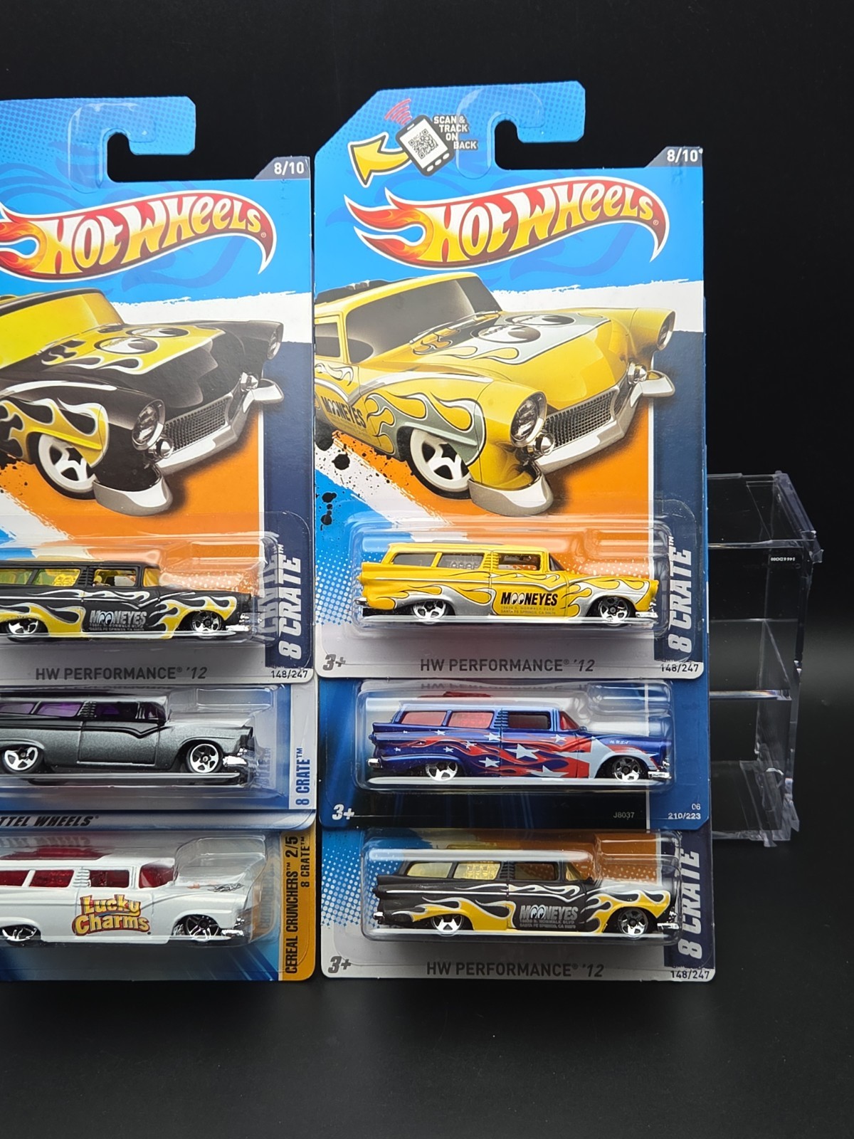 Hot Wheels 8 Crate Mooneyes Variations Lot Of 6