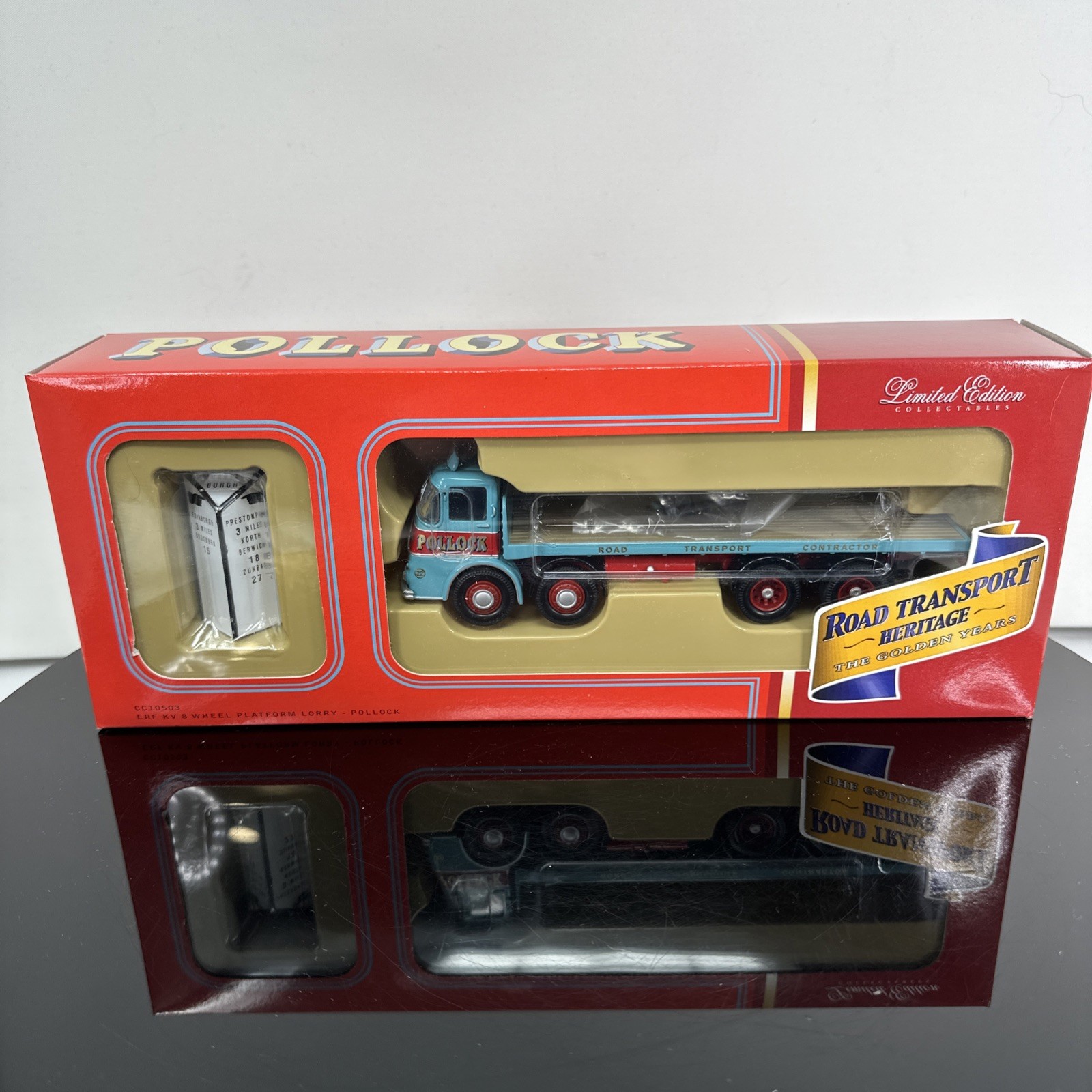 CORGI ROAD TRANSPORT HERITAGE 1:50 ERF KV 8 WHEEL PLATFORM LORRY POLLOCK CC10503
