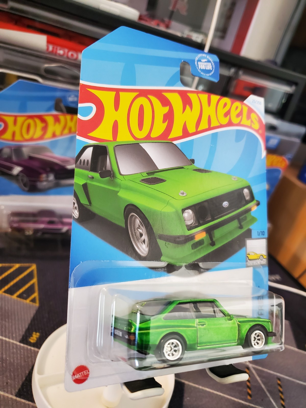 🔥 New Hot Wheels Green Ford Escort RS2000 Super Treasure Hunt HTF Now ‼️🔥