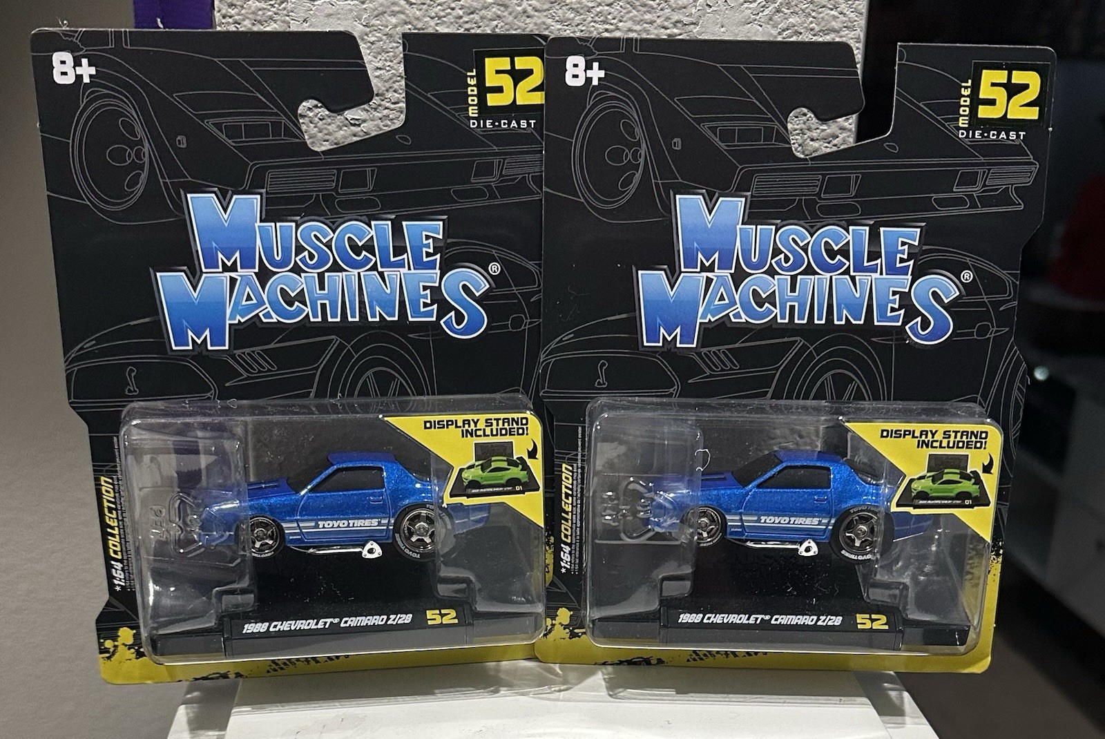 Muscle Machines 2026 Series 9 1988 Chevrolet Chevy Camaro Z/28 Blue #52 Lot Of 2