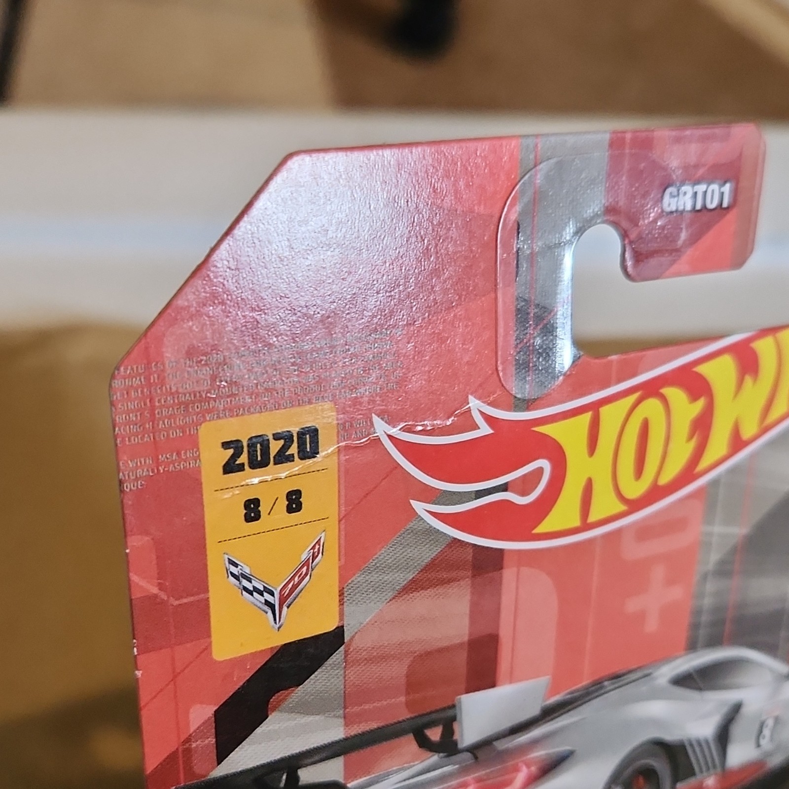Hot Wheels Corvette C8.R Corvette 70 8/8 1:64 2020 Silver/Black/Red Unopened