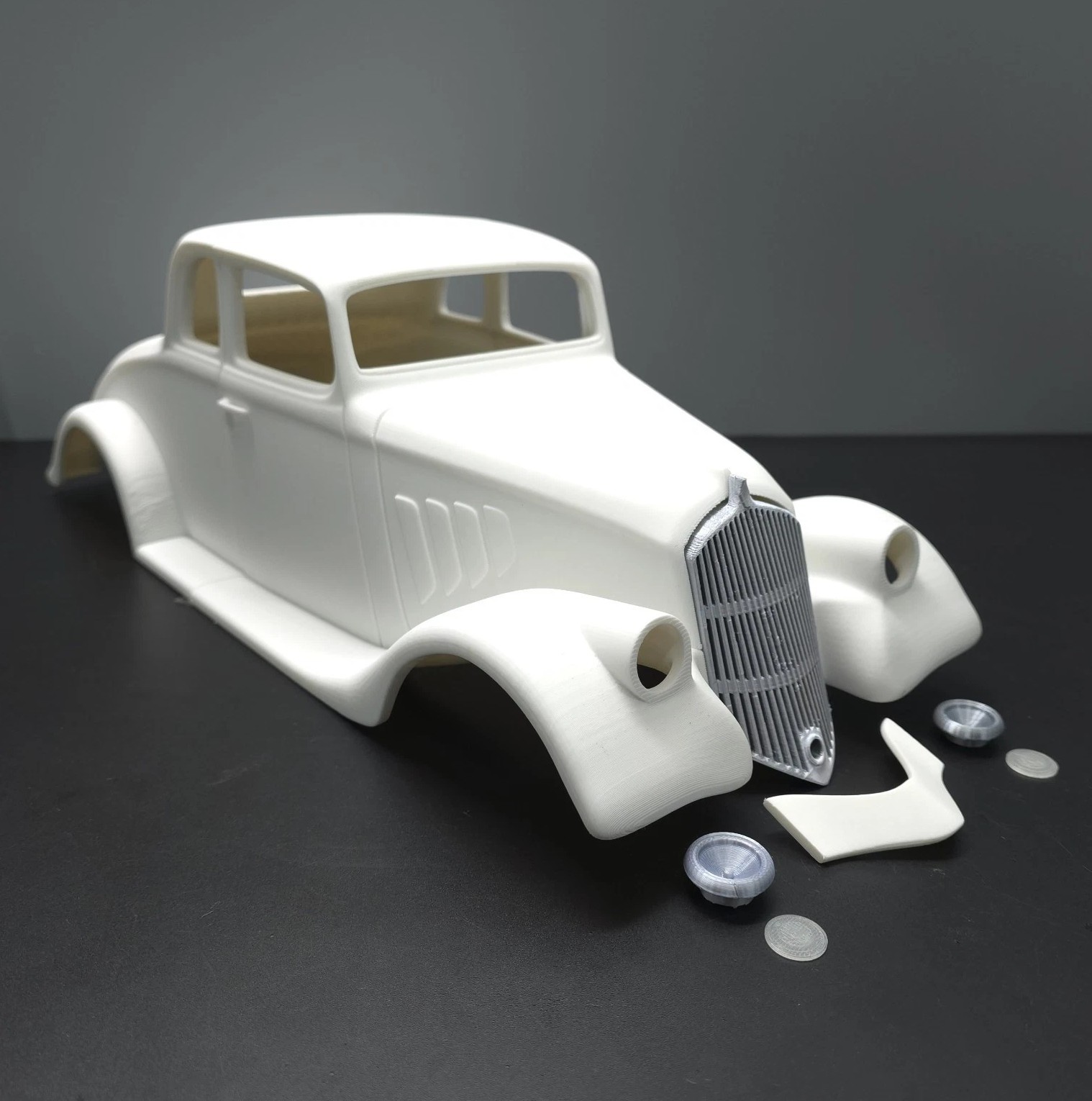 RC Car 1933 Willys Coupe – 1:10 Scale – Model 1/10 Body Shell 3D Printed