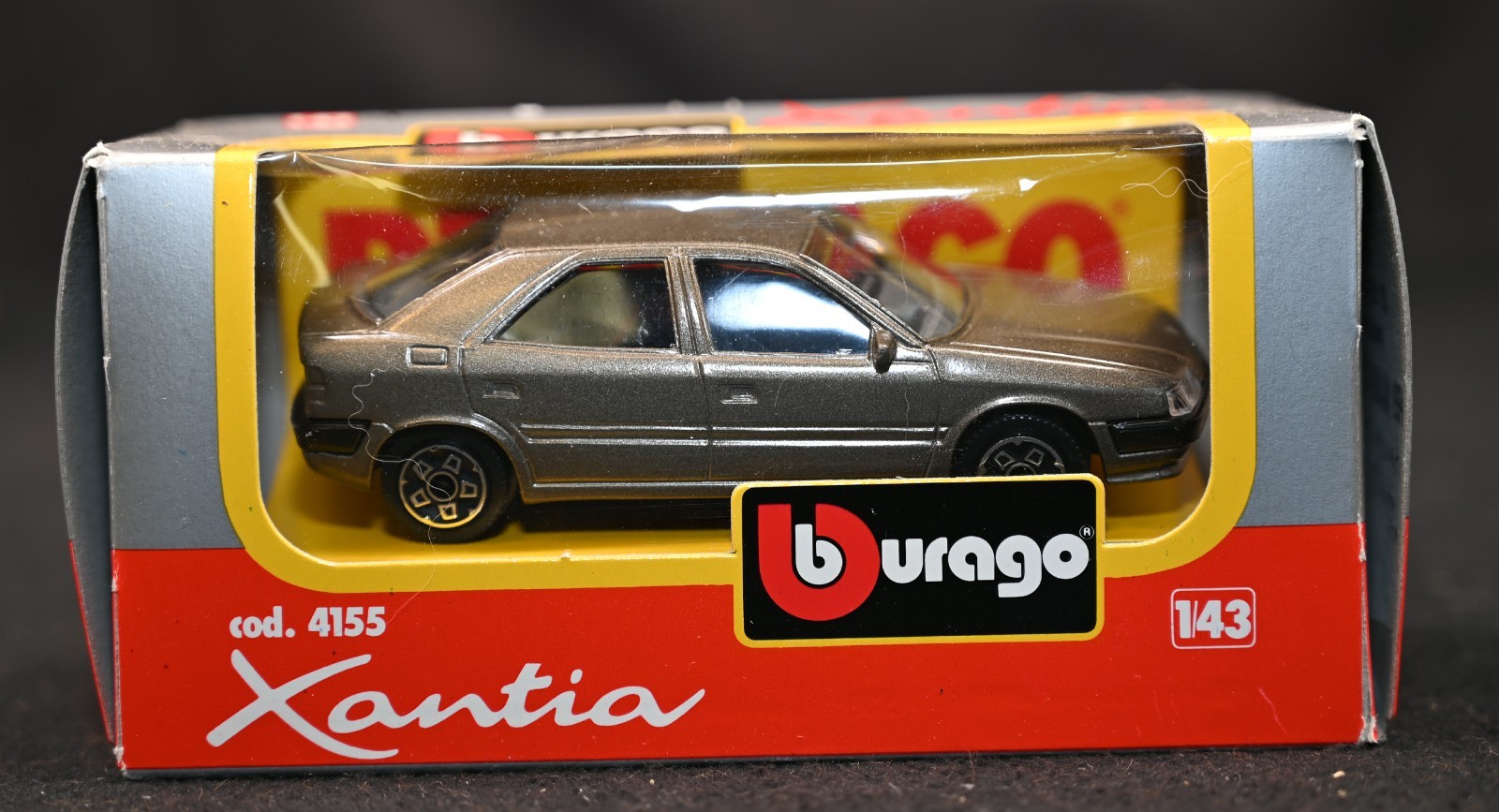 Bburago Citroen Xantia 1/43 Scale Diecast Model Bronze Grey Made In Italy Boxed