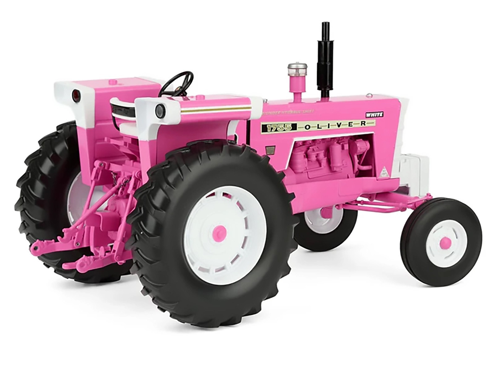 OLIVER 1755 OPEN STATION WIDE FRONT TRACTOR PINK 1/16 DIECAST BY SPECCAST SCT978