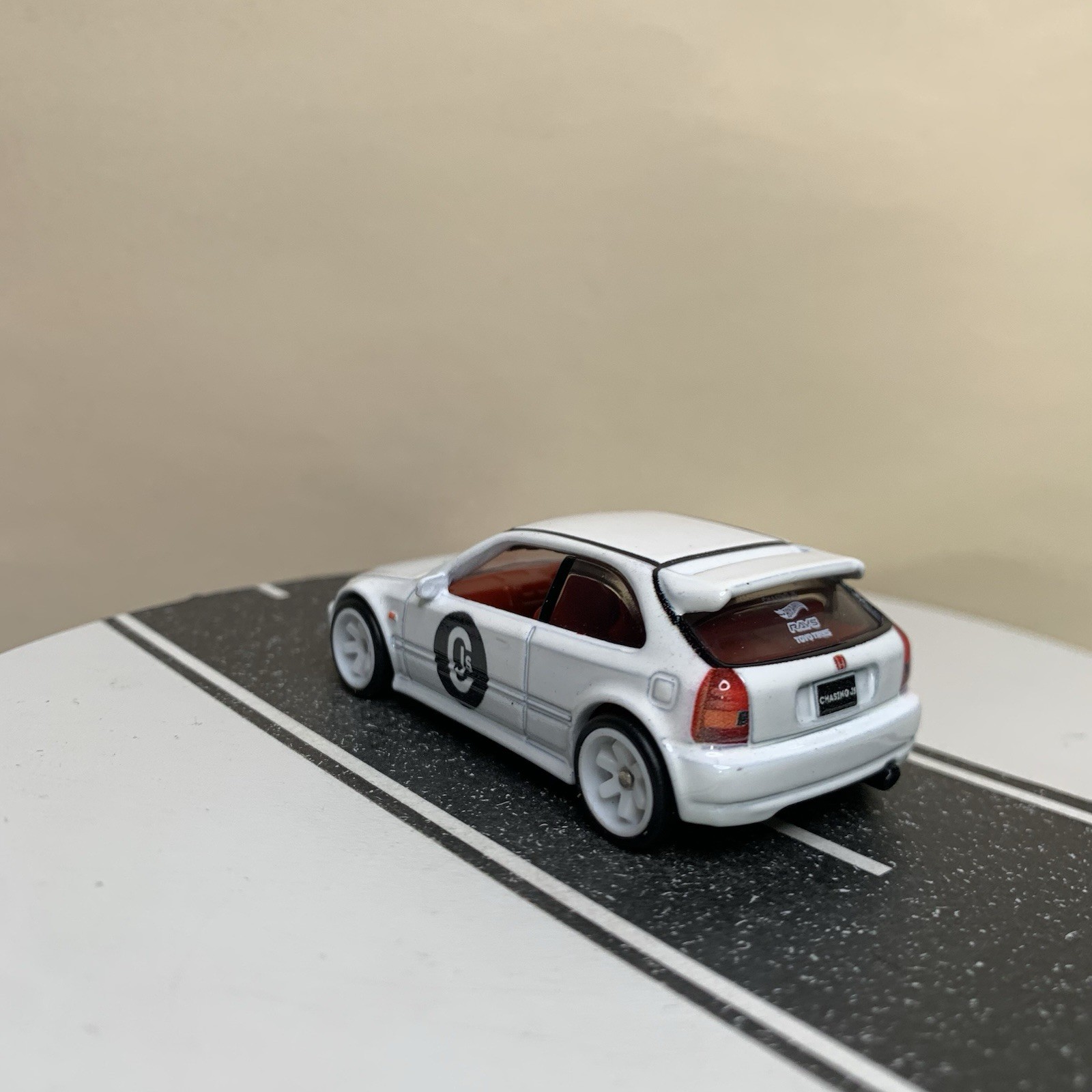 Hot Wheels Premium Boulevard #73 ’99 Honda Civic Type R EK9 Hatch White 1:64 NM