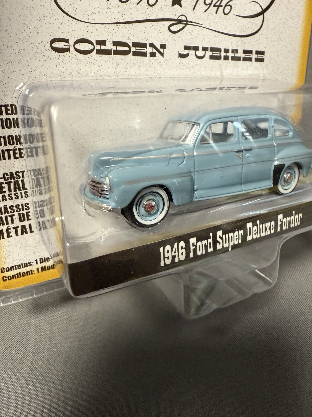 GreenLight 1946 Ford Super Deluxe Fordor 1:64 Golden Jubilee Sealed