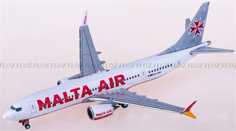 for JC Wings for Malta Air for Boeing 737 MAX 8 9H-VUC 1:400 plane Pre-built