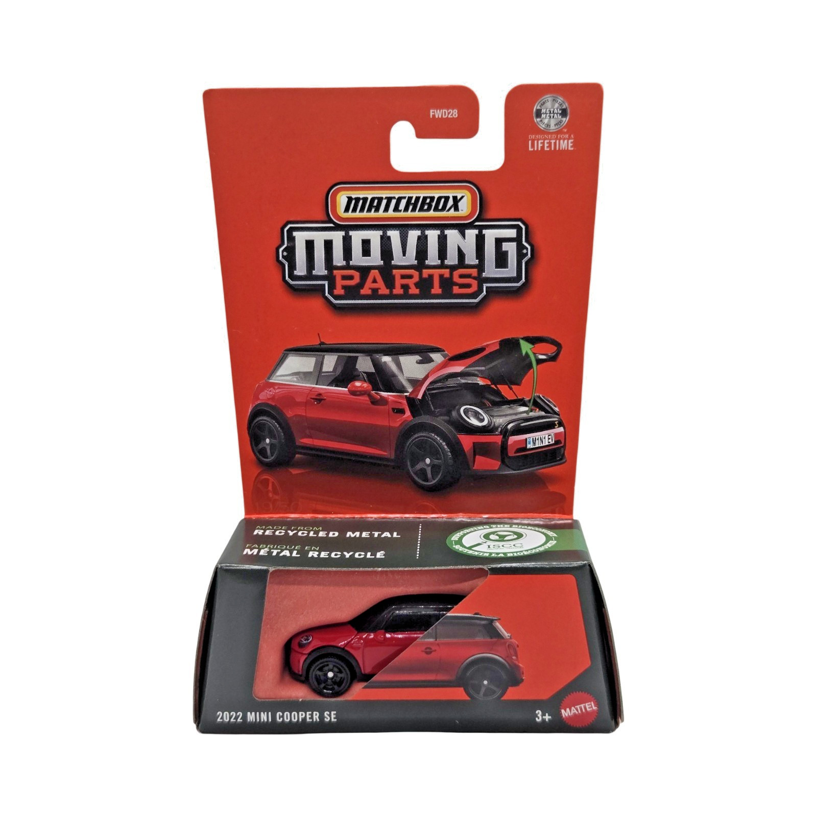 2026 Matchbox 2022 Mini Cooper SE #19 Red – MOVING PARTS