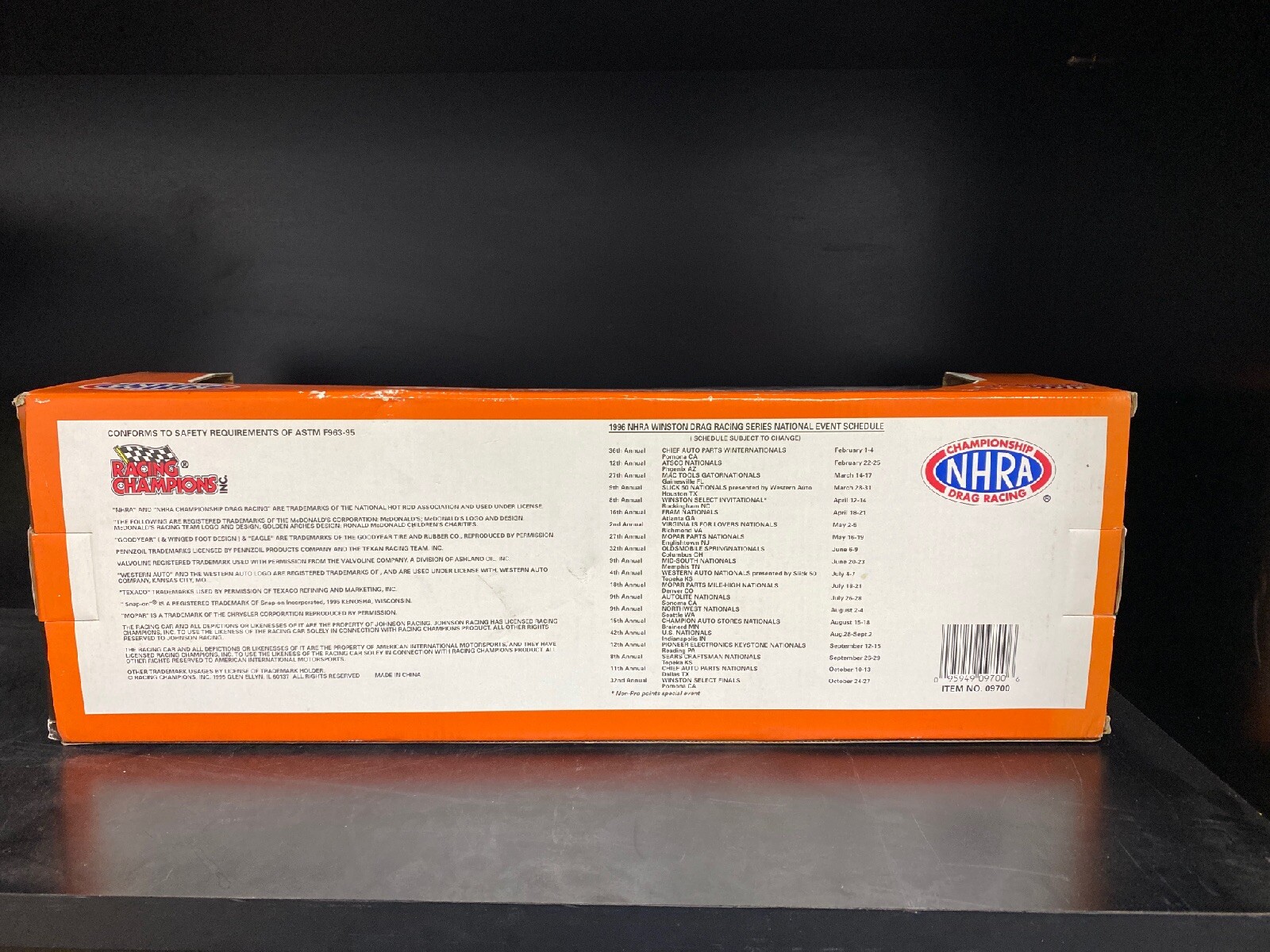 CORY McCLENATHAN Top Fuel Dragster NHRA 1:24 Scale Die Cast Replica Western Auto