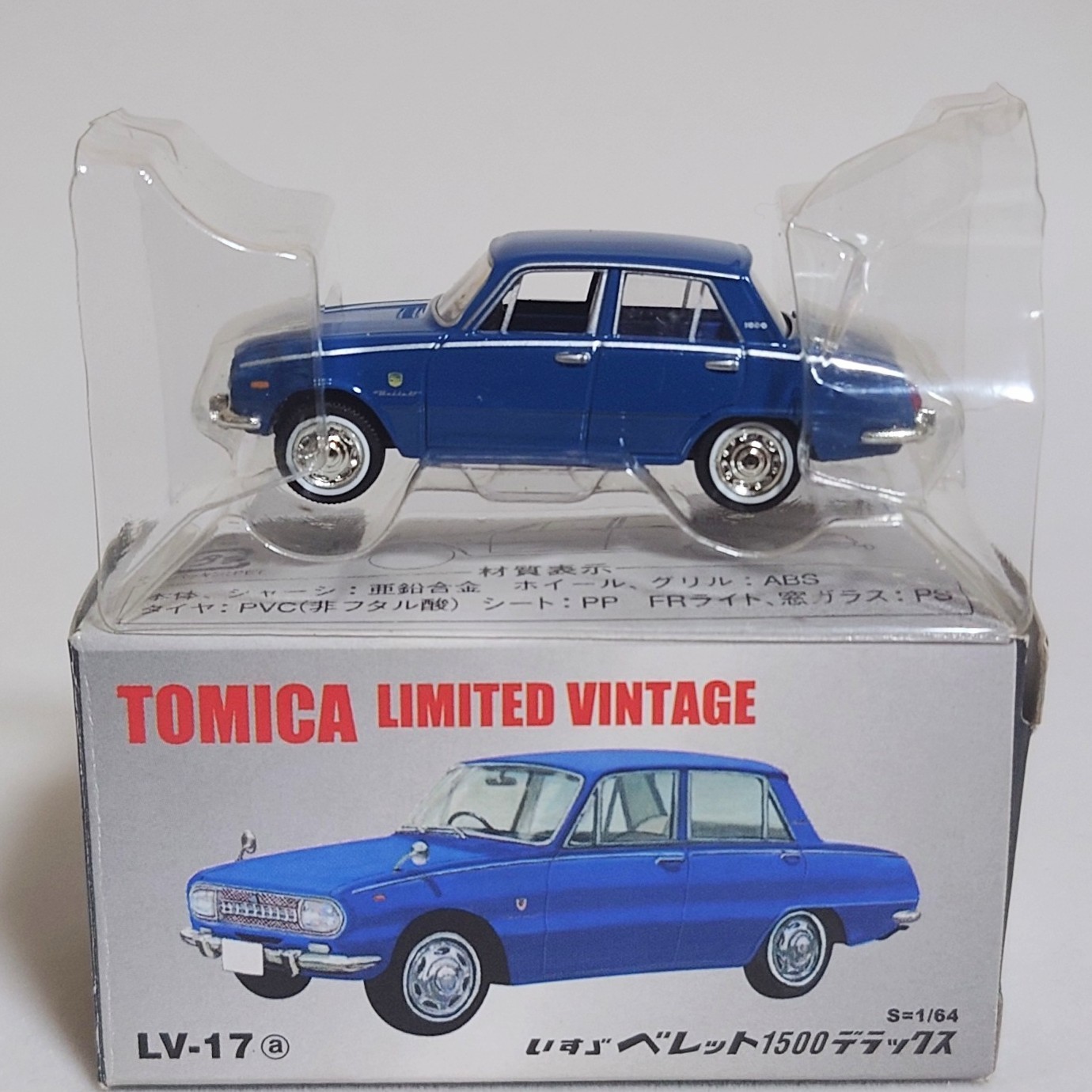 Tomica Limited Vintage 1/64 Isuzu Bellett 1500 Deluxe Diecast Model Japan