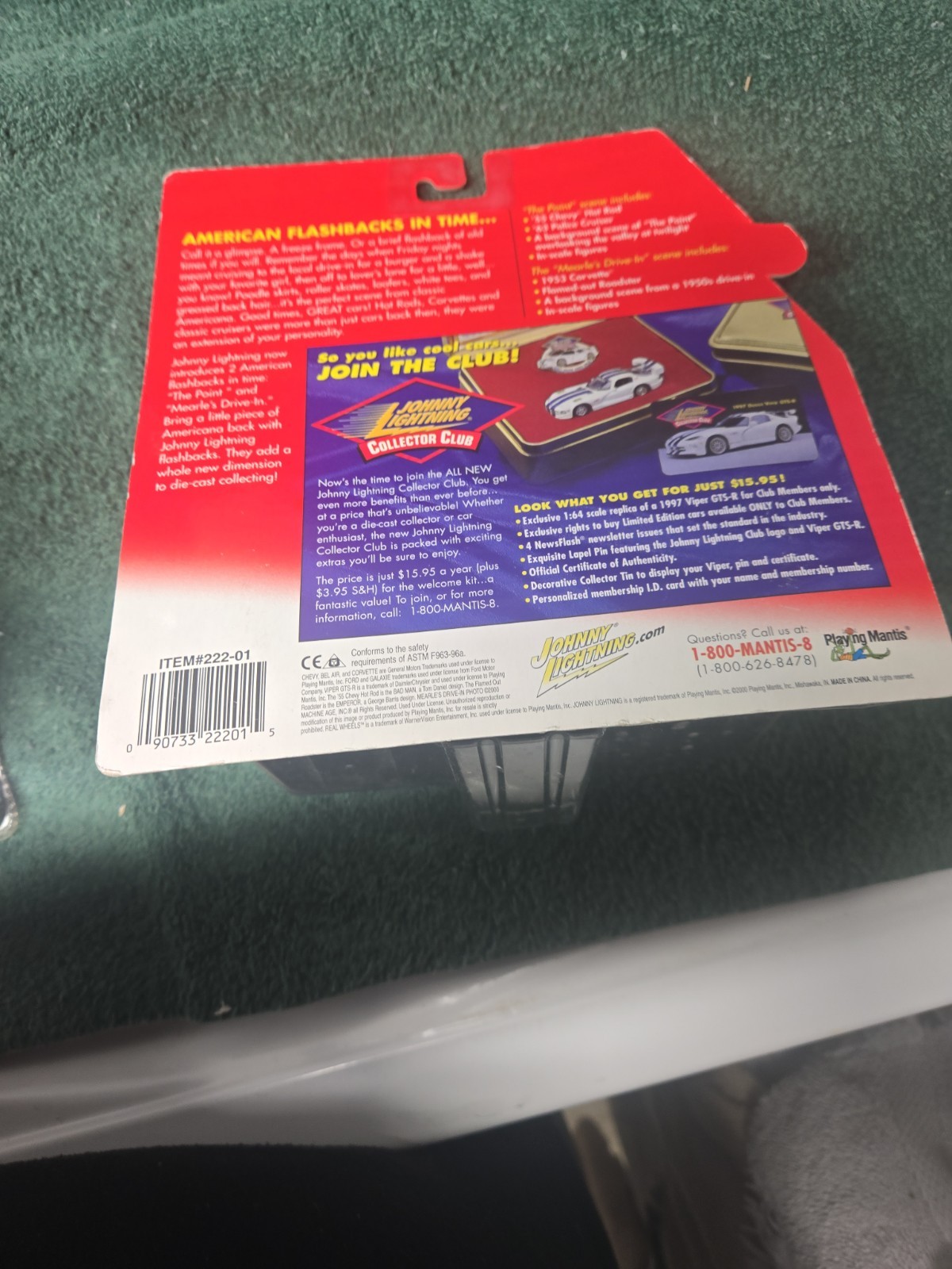 Johnny Lightning 1:64 Mearle’s Drive-In American Flashbacks in time Diorama