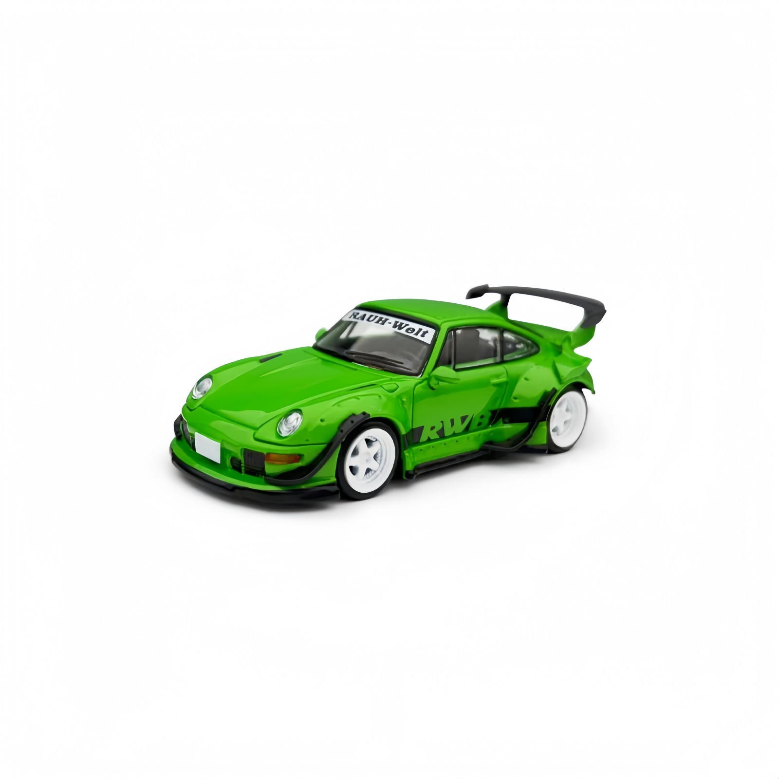 Model Model 1:64 Porsche RWB 993 Green Diecast Car