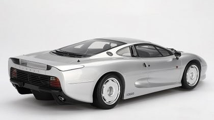 Jaguar XJ220 Silver in 1:12 scale by True Scale Miniatures