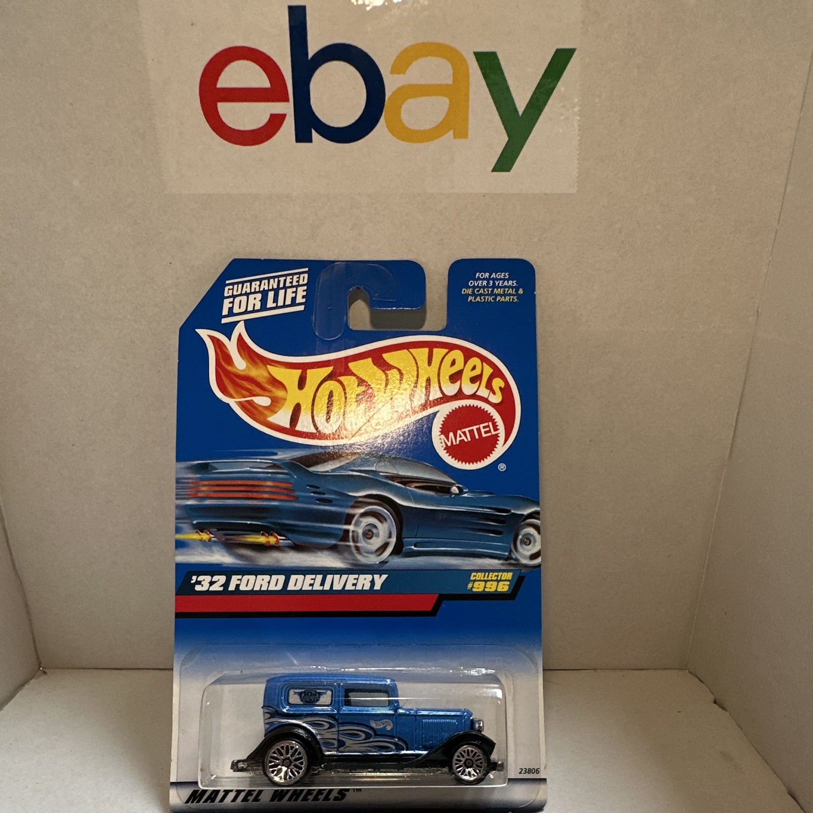 Hot Wheels Collector #996 1932 Ford Delivery Truck Blue 1:64 Diecast Unopened