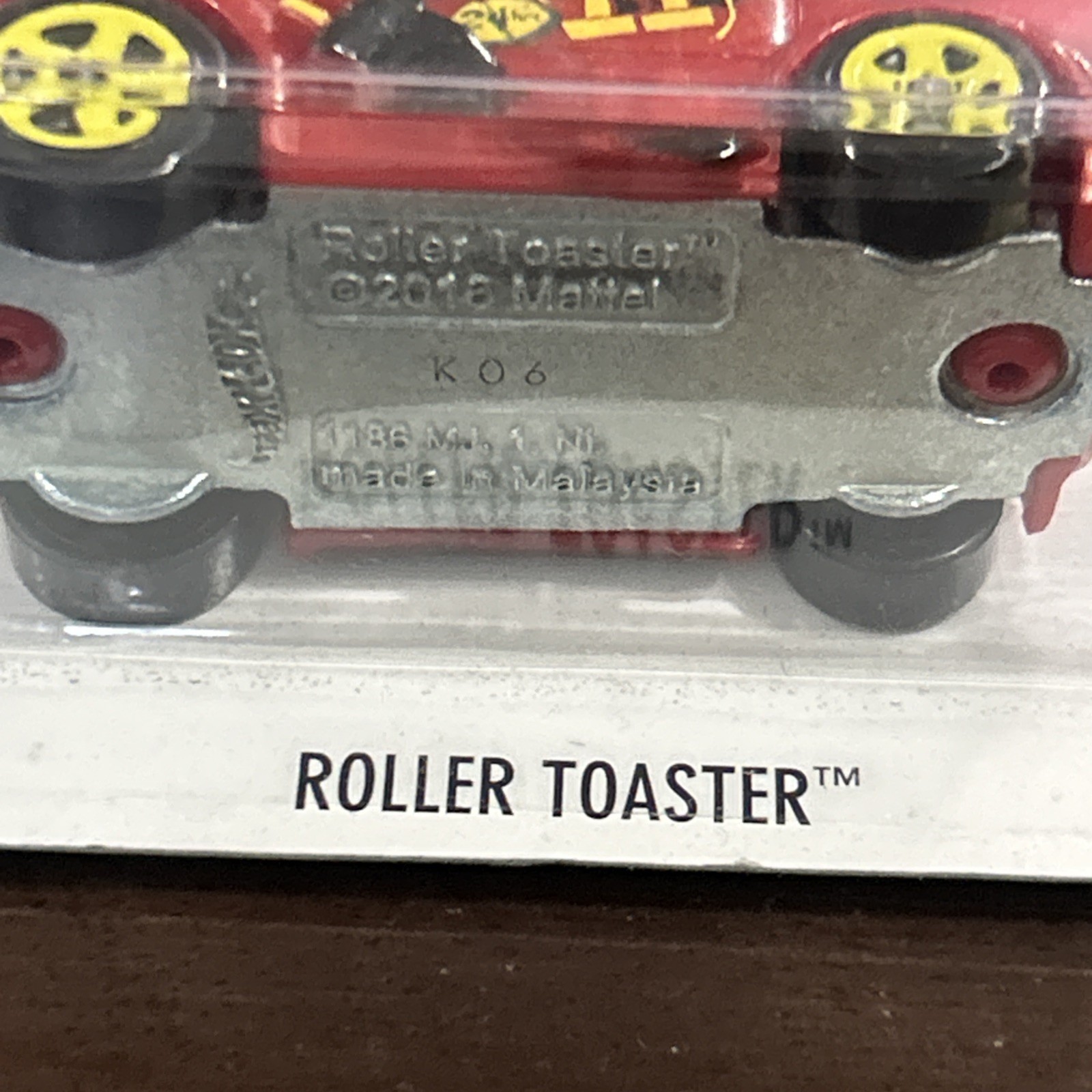 2017 Hot Wheels #167 Legends of Speed 4/10 ROLLER TOASTER Red w/Yellow 5 Spokes