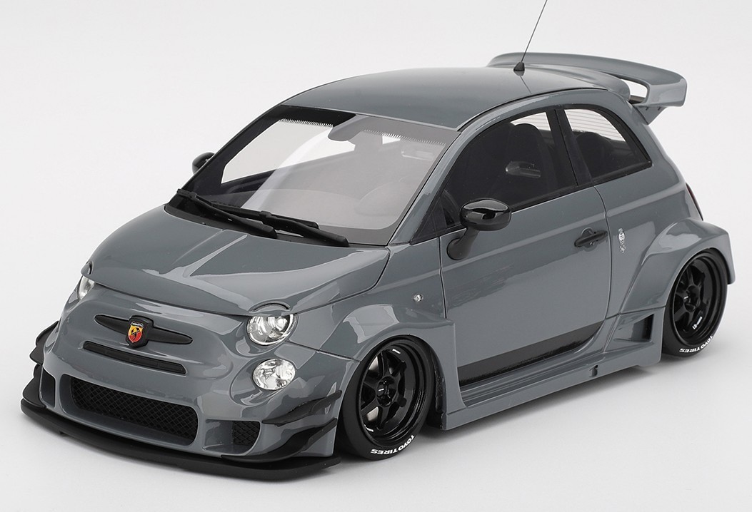 Abarth LB-WORKS x Abas Works 595 Grey in 1:18 scale by Topspeed