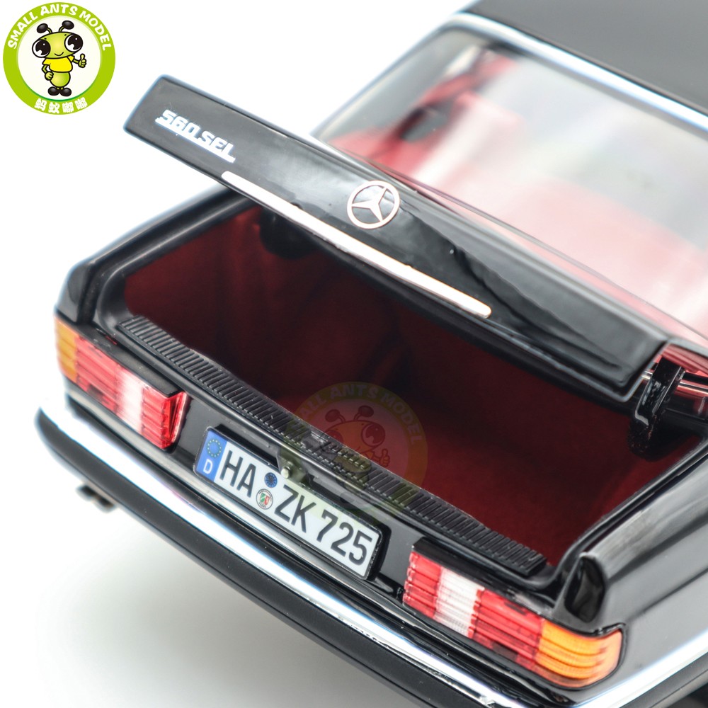 1/18 Mercedes Benz 560 SEL 1991 W126 Norev 183788 Black Diecast Model Car