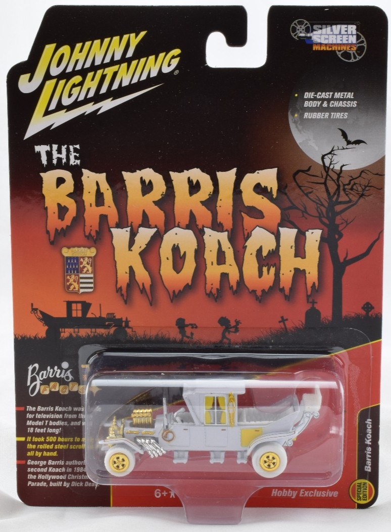 Johnny Lightning The Munsters The Barris Koach WHITE LIGHTINING 1:64 Car JLSS002