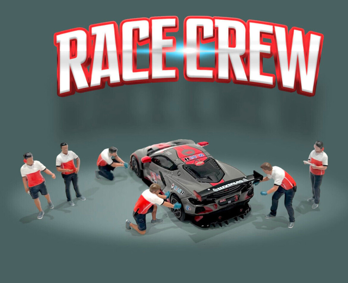 American Diorama 1/64 RACE CREW Die Cast FIGURES
