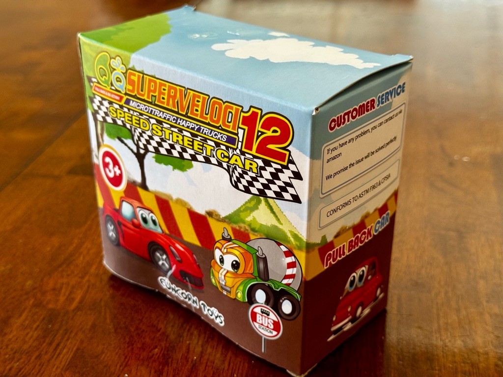 [FUNCORN TOYS] Superveloci 12 PACK – PullBack Microtraffic Trucks – Party Favors