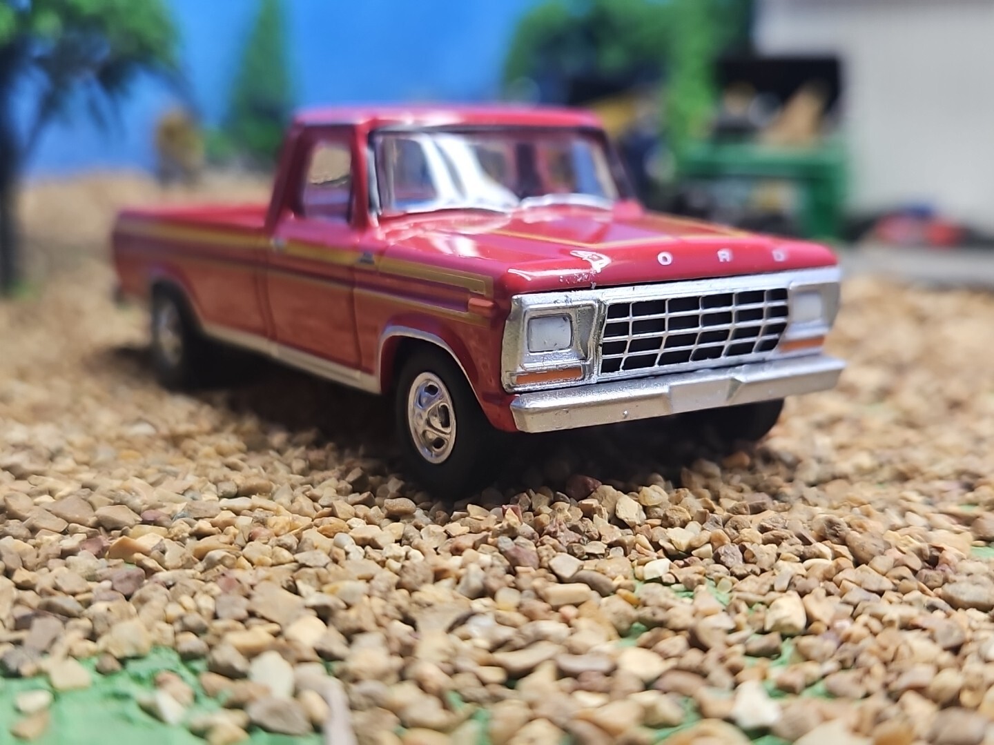 Custom Made 1978 Ford F-150 RANGER XLT 4×4 Greenlight Pickup Truck Fargo F250 79