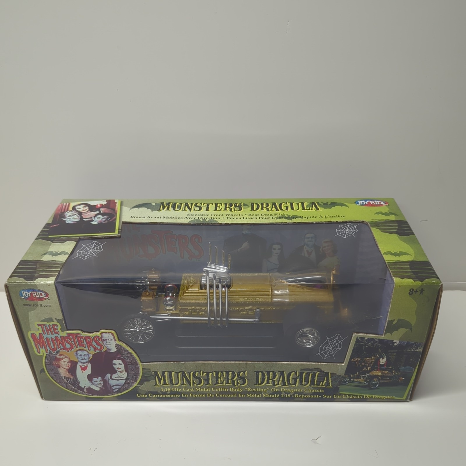 MUNSTERS DRAGULA 1:18 Scale Die Cast Metal RC2 JoyRide 2004 BRAND NEW in Box