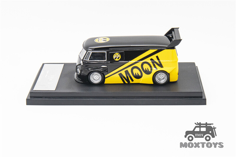 Mini Station 1:64 RWB-Targa Beetle T1 Van Trailer Set Mooneyes Model Car