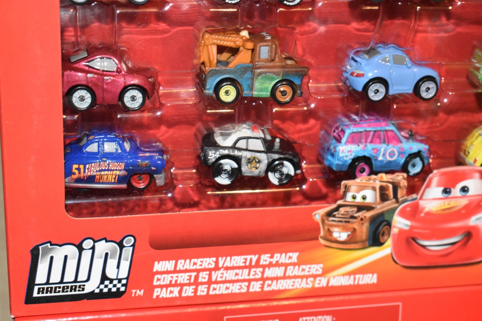 Disney Pixar Cars Mini Racers VARIETY CARLA VELOSO,SALLY,LUIGI, 15 Pack LOT 2NEW