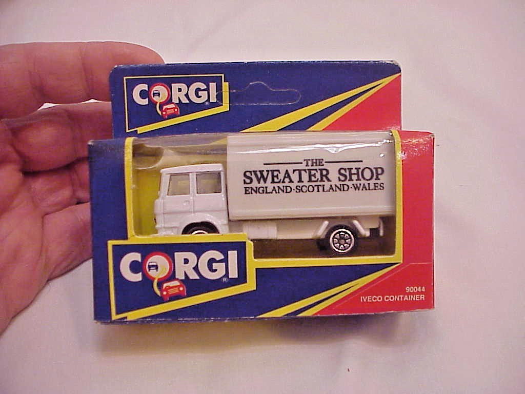 1992 Corgi @ 8cm 90044 Iveco Container Truck The Sweater Shop White Unopened Box