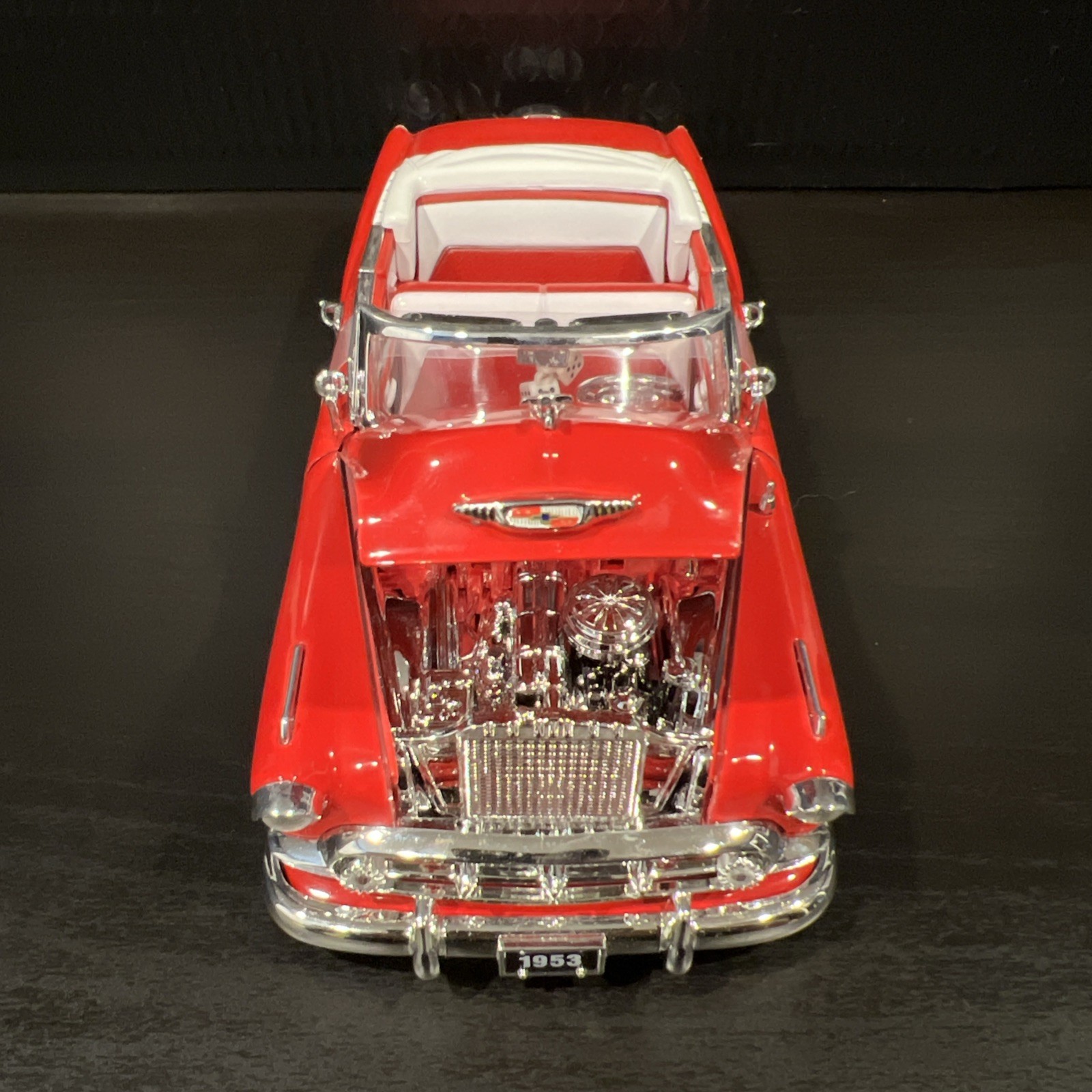 MINT 2001 Jada Street Low 1953 Chevy Bel Air Red 1/24 Lowrider Convertible Car