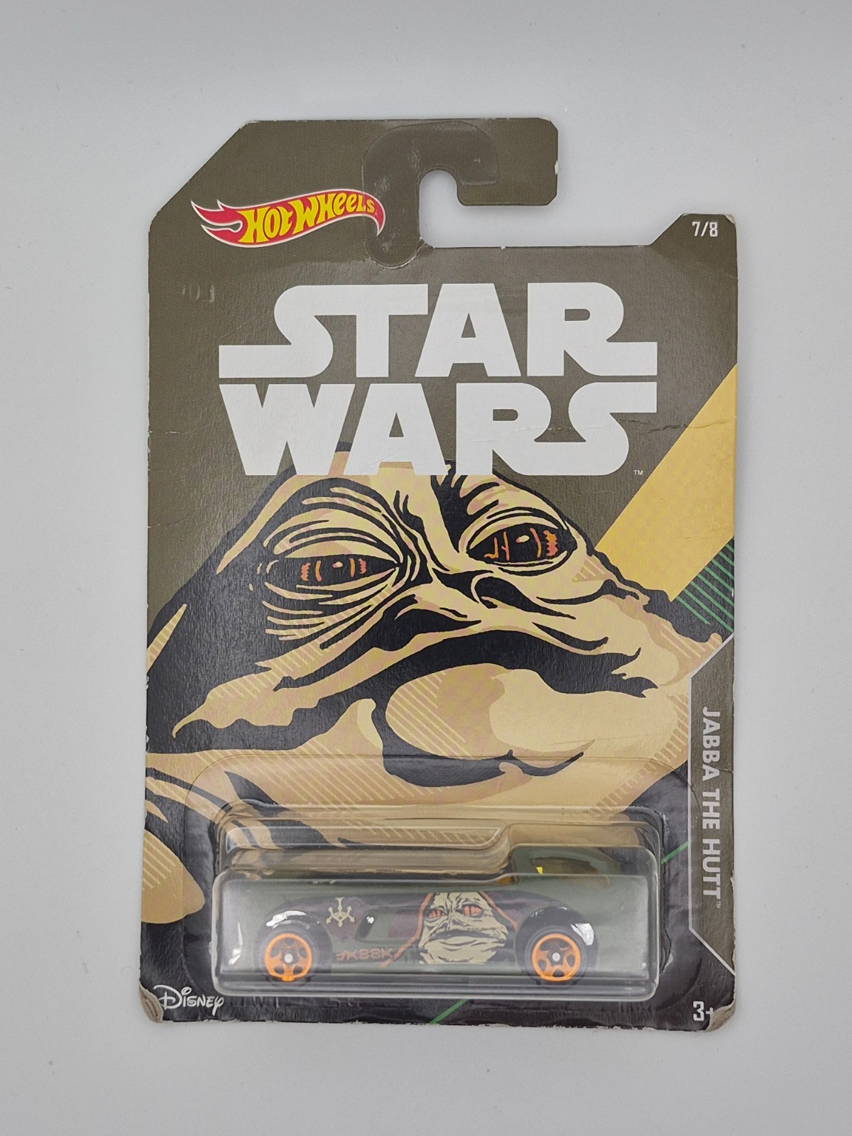 Hot Wheels Star Wars Jabba the Hutt 7/8 Diecast Car Carded FKD62 Disney