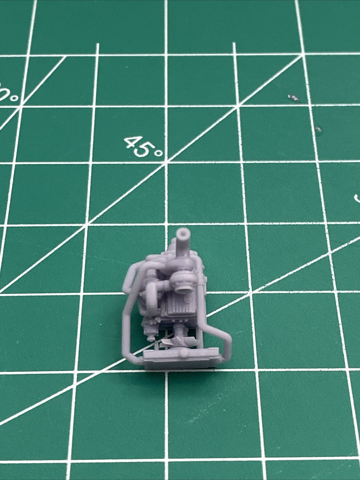 1/64 Turbo Diesel Engine For Diecast Scale Customs Hotwheels Etc 3D Resin Print