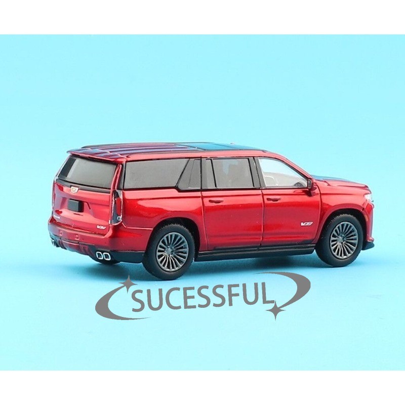Cadillac Escalade Full Size SUV Red 1:64 Masdi Diecast Luxury Collectible Car [