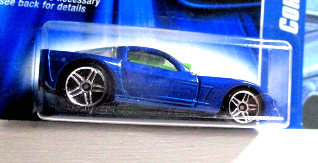 2006 Hot Wheels Chevy Corvette C6 In Candy Blue Metallic Painted Rear Lights!