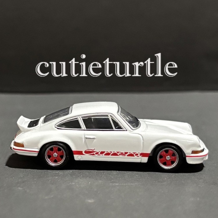 No Box 1:64 Porsche 911 Carrera RS 2.7 Lightweight White / Red