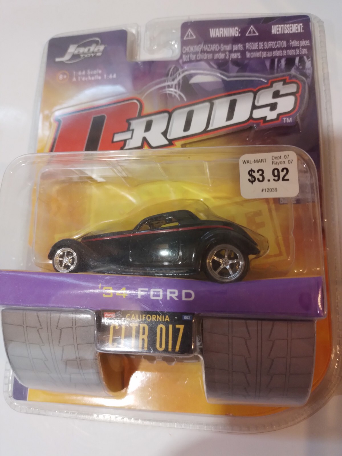 2005/06 Jada Toys 1:64 Diecast 7 Lot Chevy Nova SS, 51 Merc, 31/32/34/36/37 Ford