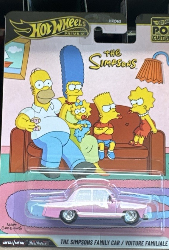 Hot Wheels New Pop Culture 2026 The SIMPSONS Family Car Premium NEW IN HAND