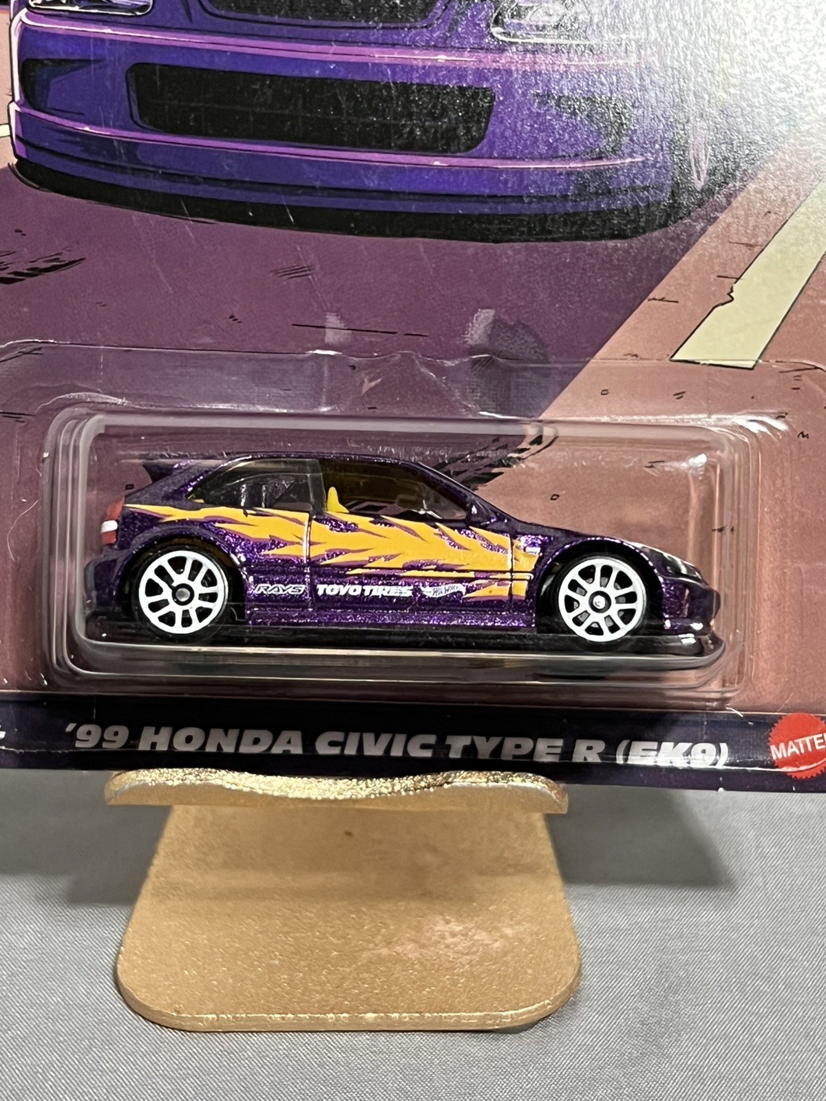 Hot Wheels 2025 Silver Series Compact Kings ’99 Honda Civic Type R EK9 Purple #2