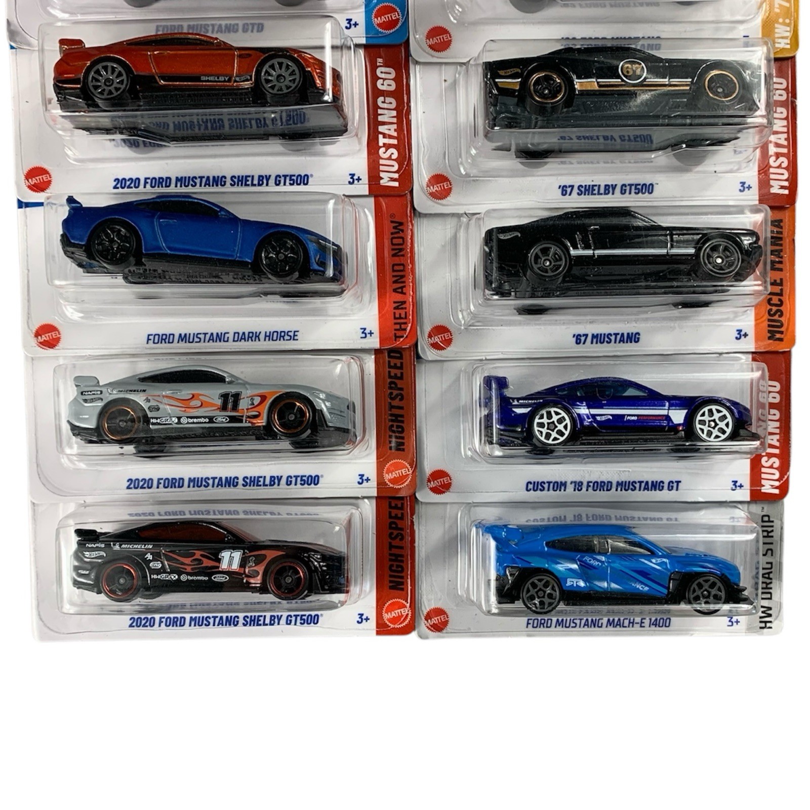 Hot Wheels FORD MUSTANG LOT OF 14 Different Variants HW 60 Years Then & Now NEW