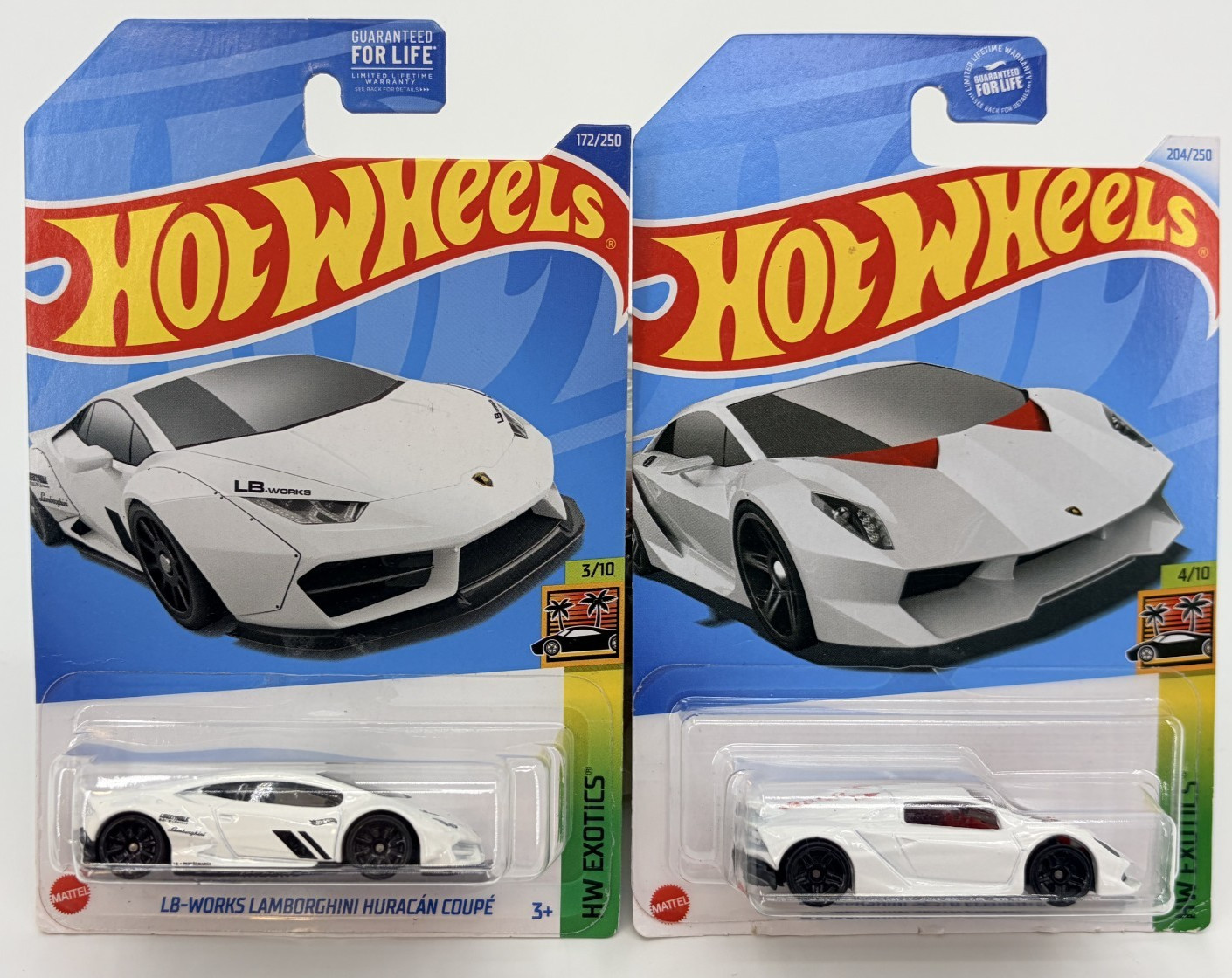 Hot Wheels LB Lamborghini Huracan 2024 / Lamborghini Sesto 2022 Lot of 2 1:64
