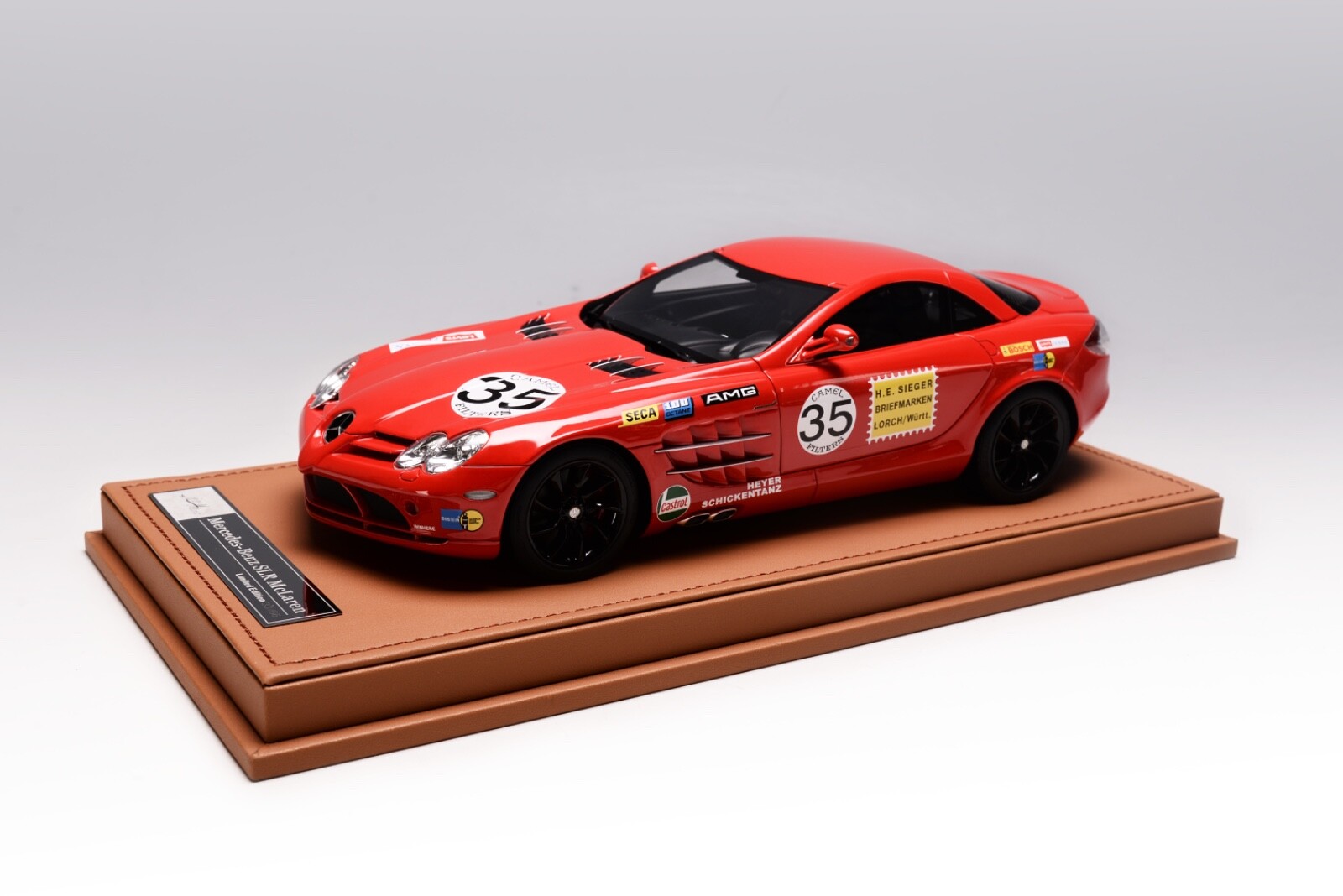 1/18 Ivy Models Mercedes Benz McLaren SLR in Mercedes RED AMG Leather Base