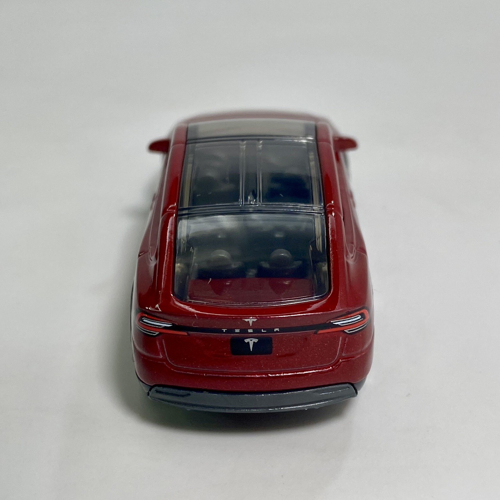 Tesla Model X Red 1:64 Scale Diecast Diorama Model Car #18