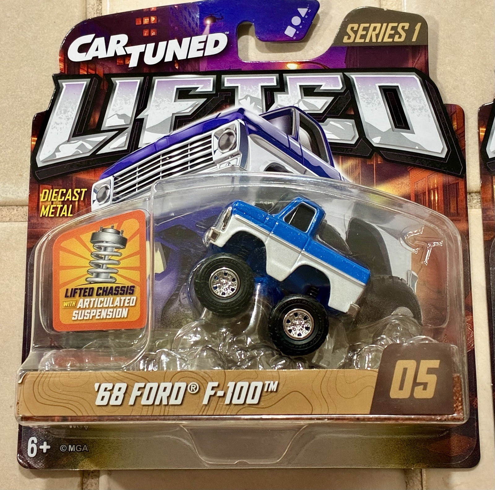Car Tuned Lifted ’66 Ford Bronco & ’68 Ford F-100 Series 1 Store Exclusive 2 pcs