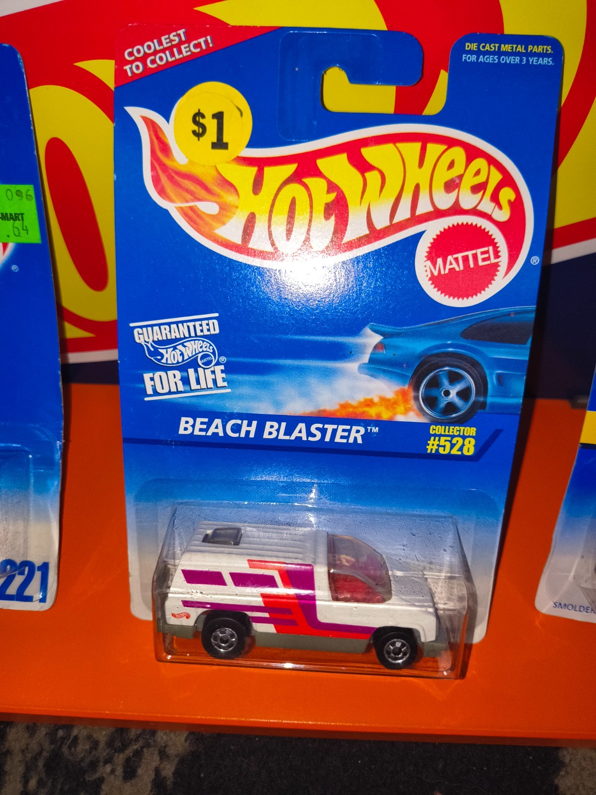 Hot Wheels 1997 Collector #528 Beach Blaster White Grey India Base 16811