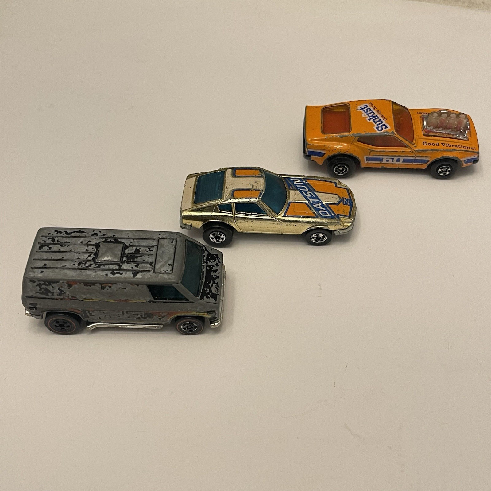 VTG Hot Wheels Matchbox Z Whiz Redline Van Sunkist Piston Popper