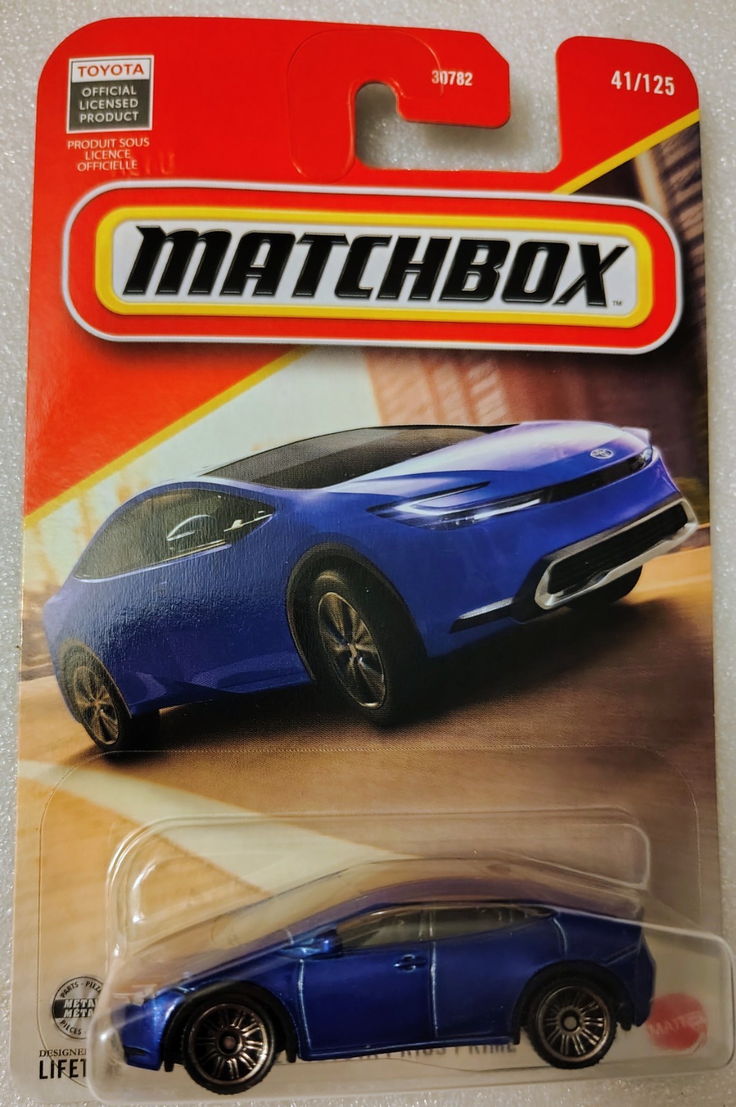 2023 Toyota Prius Prime Blue 1/64 #41/125 Matchbox 2026 diecast licensed card