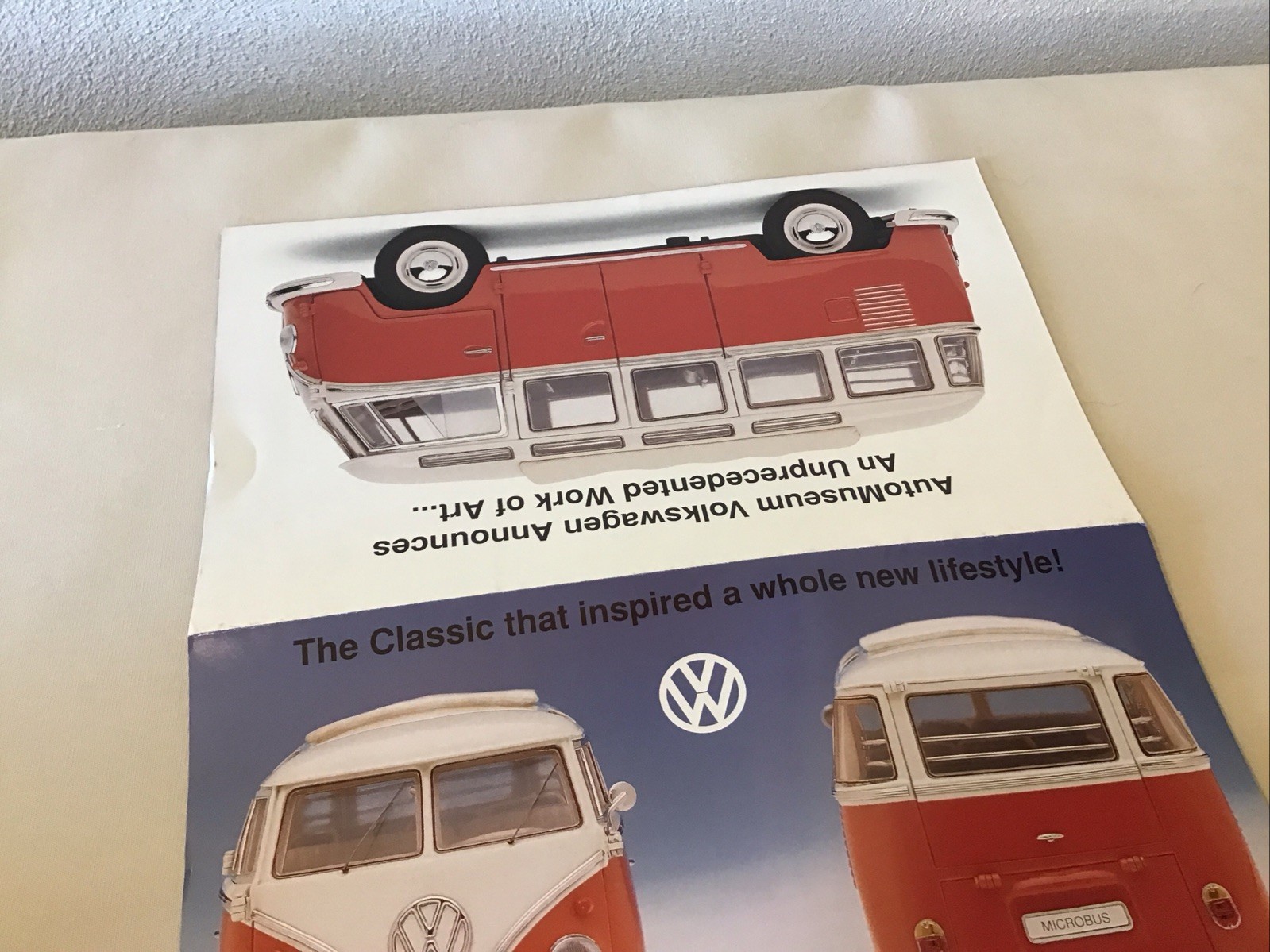 Franklin Mint 1962 Volkswagen Microbus Rare Brochure Paperwork Only 1:24