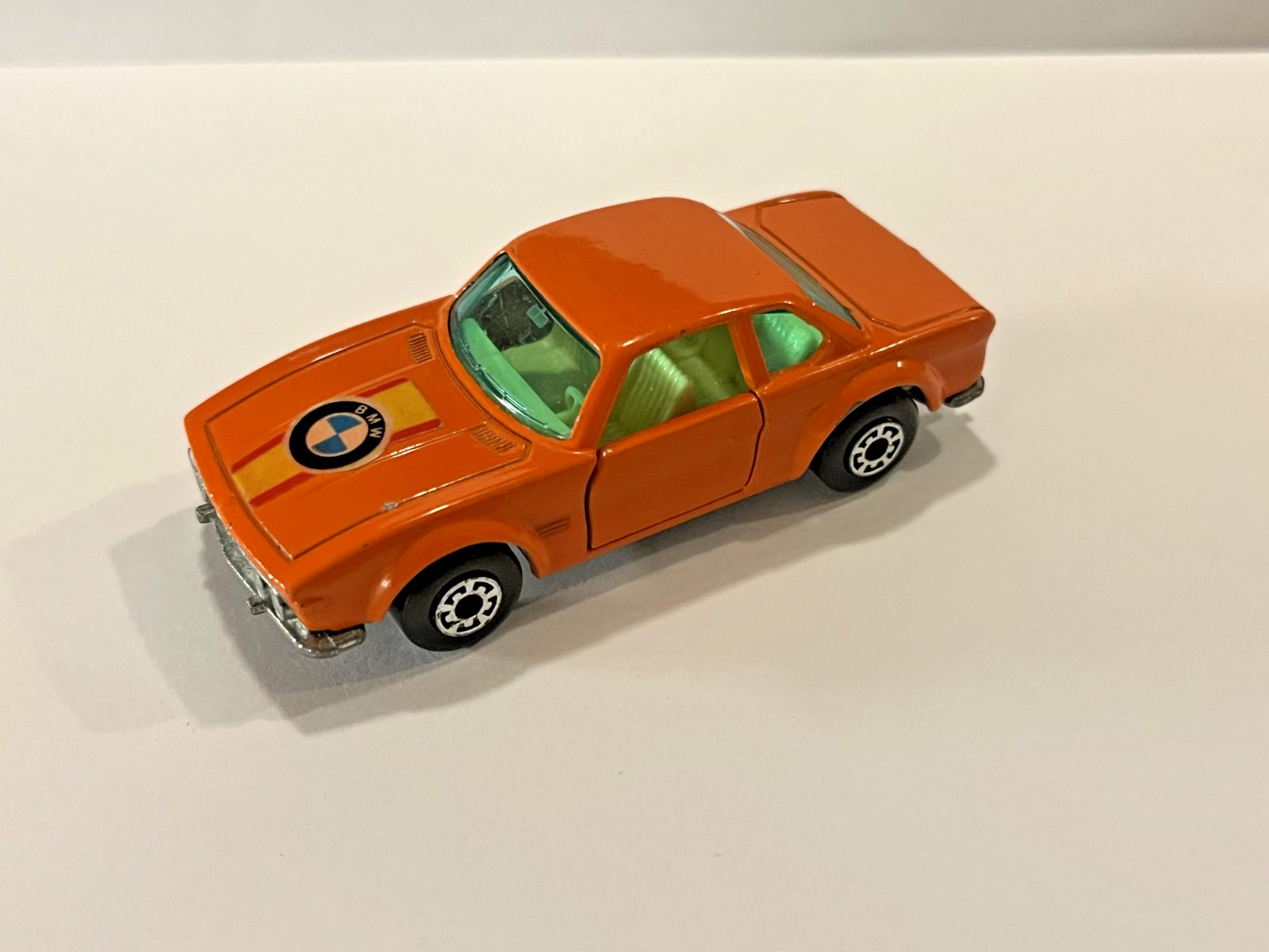 1976 Matchbox Lesney Superfast Orange BMW 3.0 CSL #45 1:64 Opening Doors VG